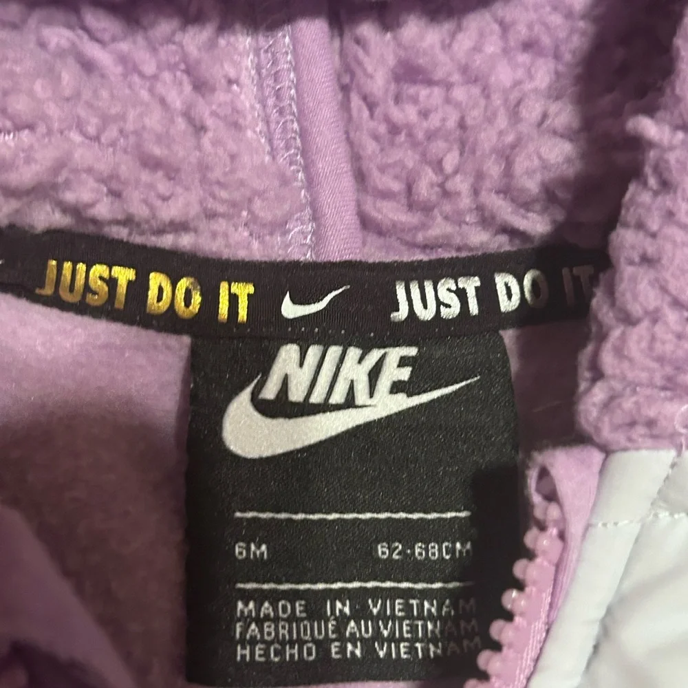Nike Lavender Fleece Infant Jumpsuit 3-6 months